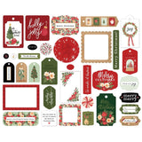 Scrapbooking  Carta Bella Cardstock Ephemera 33/Pkg Frames & Tags, Letters To Santa Ephemera
