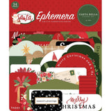 Scrapbooking  Carta Bella Cardstock Ephemera 33/Pkg Icons, Letters To Santa Ephemera