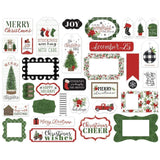 Scrapbooking  Carta Bella Home For Christmas Cardstock Ephemera 33/Pkg Frames & Tags Ephemera