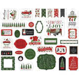 Scrapbooking  Carta Bella Home For Christmas Cardstock Ephemera 33/Pkg Icons Ephemera