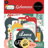 Scrapbooking  Carta Bella Sunflower Market Cardstock Ephemera 33/Pkg Icons Ephemera