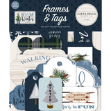 Scrapbooking  Carta Bella Welcome Winter Cardstock Ephemera 33/Pkg Frames & Tags Ephemera