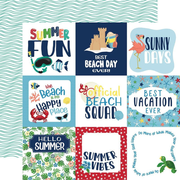 Scrapbooking  Carta Bella Beach Party Double-Sided Cardstock 12