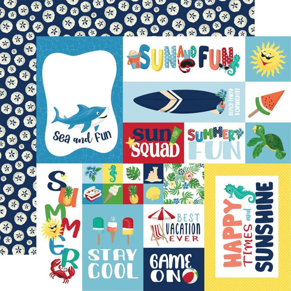 Scrapbooking  Carta Bella Beach Party Double-Sided Cardstock 12