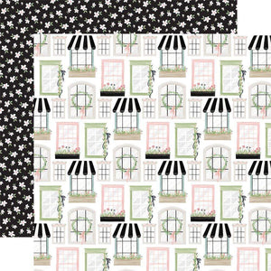 Scrapbooking  Carta Bella Flower Garden Double-Sided Cardstock 12"X12" - Windows Paper 12"x12"