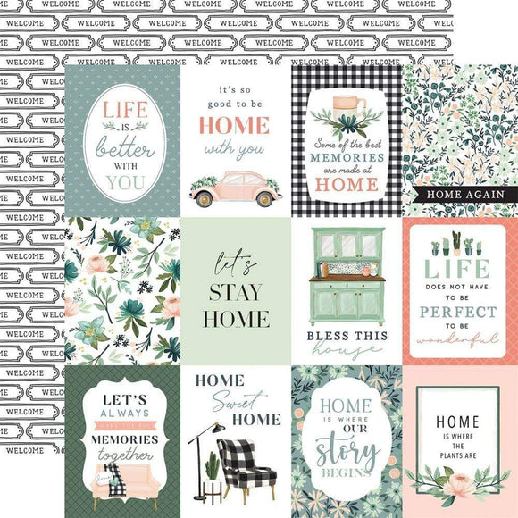Scrapbooking  Carta Bella Gather At Home Double-Sided Cardstock 12