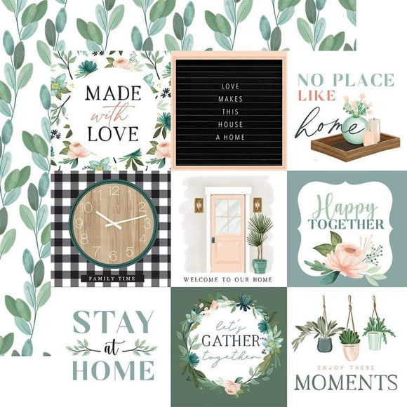 Scrapbooking  Carta Bella Gather At Home Double-Sided Cardstock 12
