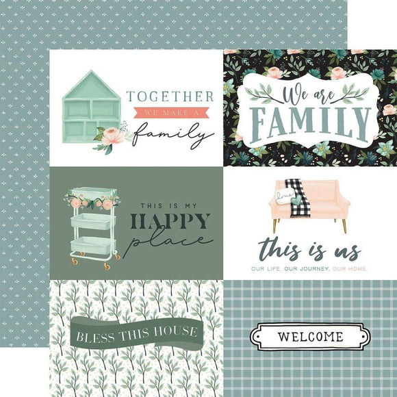 Scrapbooking  Carta Bella Gather At Home Double-Sided Cardstock 12