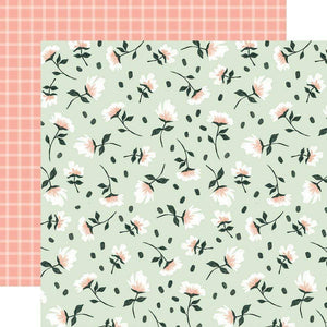 Scrapbooking  Carta Bella Gather At Home Double-Sided Cardstock 12"X12" - Falling Flowers Paper 12"x12"