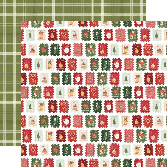 Scrapbooking  Carta Bella Letters To Santa Double-Sided Cardstock 12