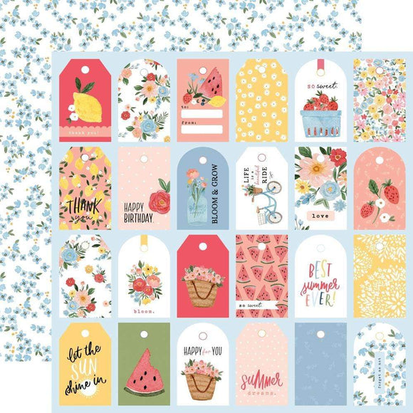 Scrapbooking  Carta Bella Summer Double-Sided Cardstock 12