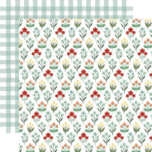 Scrapbooking  Carta Bella Sunflower Market Double-Sided Cardstock 12"X12" - Blissful Blossom Paper 12"x12"