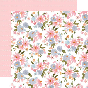 Scrapbooking  Flora No. 5 Double-Sided Cardstock 12"X12" - Cool Large Floral Paper 12"x12"