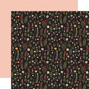Scrapbooking  Flora No. 5 Double-Sided Cardstock 12"X12" - Warm Stems Paper 12"x12"