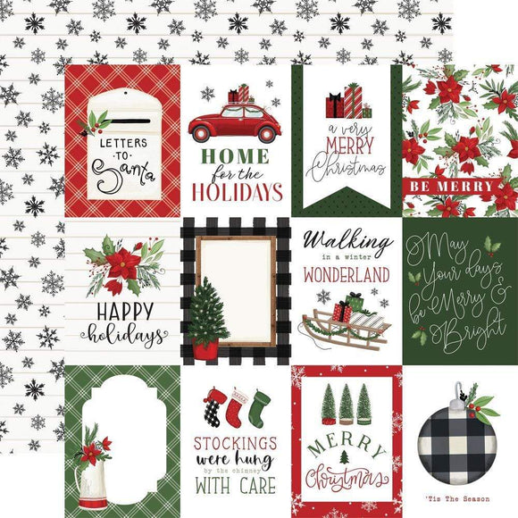 Scrapbooking  Home For Christmas Double-Sided Cardstock 12