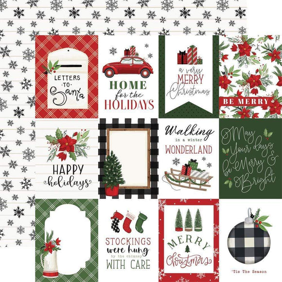 Scrapbooking  Home For Christmas Double-Sided Cardstock 12