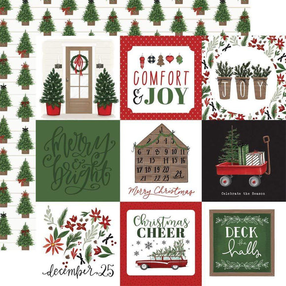 Scrapbooking  Home For Christmas Double-Sided Cardstock 12
