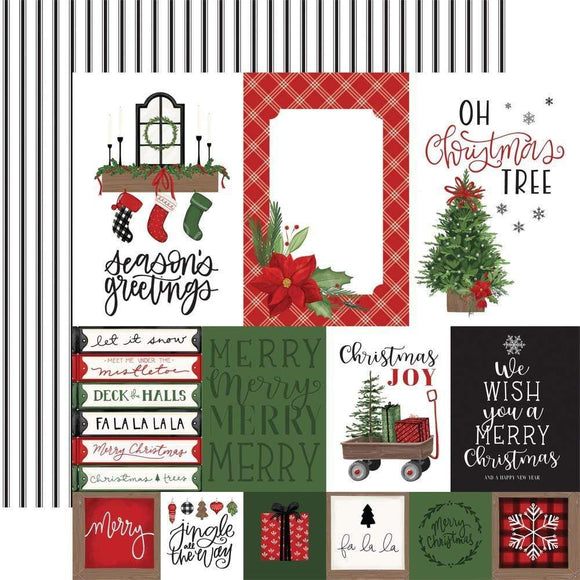 Scrapbooking  Home For Christmas Double-Sided Cardstock 12