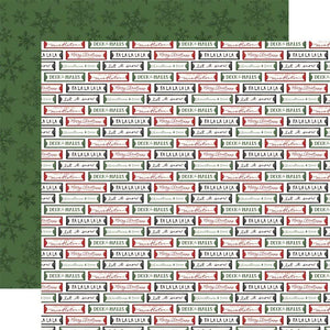 Scrapbooking  Home For Christmas Double-Sided Cardstock 12"X12" -Season Signs Paper 12"x12"