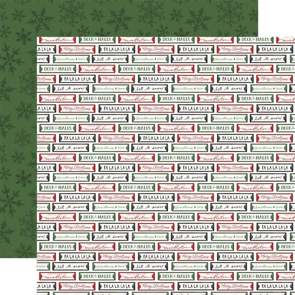 Scrapbooking  Home For Christmas Double-Sided Cardstock 12