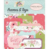 Scrapbooking  Carta Bella Flora No. 3, Cardstock Ephemera 33/Pkg Frames & Tags Paper 12x12