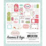 Scrapbooking  Carta Bella Flora No. 3, Cardstock Ephemera 33/Pkg Frames & Tags Paper 12x12