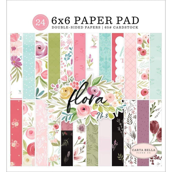 Scrapbooking  Carta Bella Flora No. 3, Double-Sided Paper Pad 6