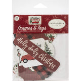 Scrapbooking  Christmas Market Cardstock Ephemera 33/Pkg Frames & Tags Paper 12x12