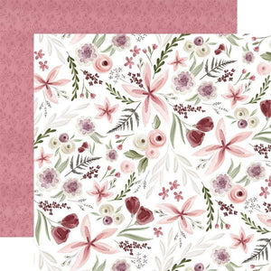 Scrapbooking  Flora No. 3 Double-Sided Cardstock 12"X12" - Elegant Large Floral Paper 12x12