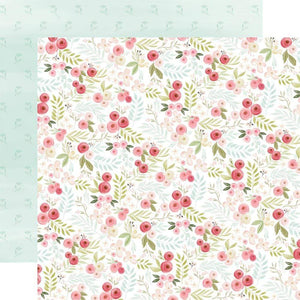 Scrapbooking  Flora No. 3 Double-Sided Cardstock 12"X12" - Subtle Small Floral Paper 12x12