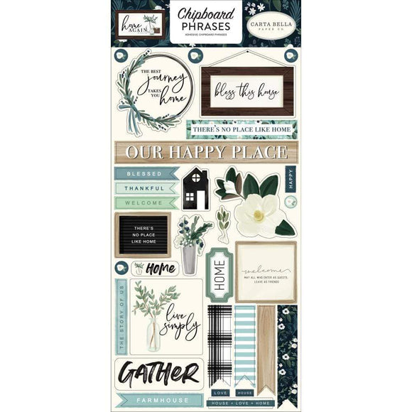 Scrapbooking  Home Again Chipboard 6