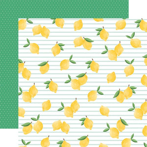 Scrapbooking  Summer Market Double-Sided Cardstock 12"X12" - Lovely Lemons Paper 12x12