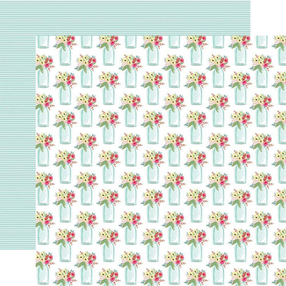 Scrapbooking  Summer Market Double-Sided Cardstock 12