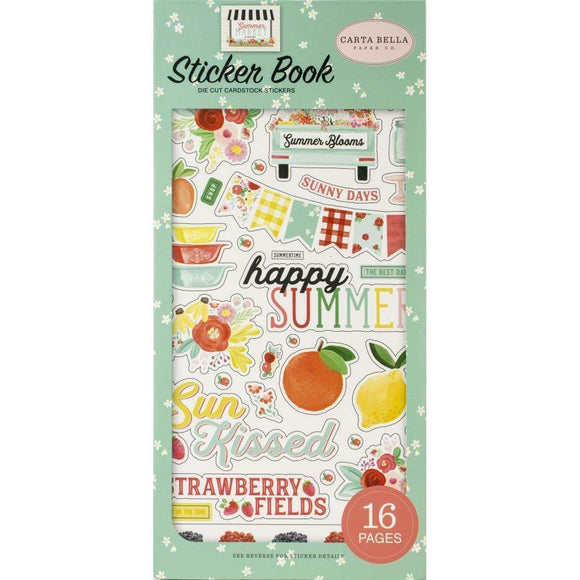 Scrapbooking  **** Arriving Shortly *** Summer Market Sticker Book Paper 12x12