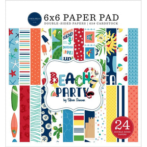 Scrapbooking  Carta Bella Double-Sided Paper Pad 6"X6" 24/Pkg Beach Party Paper Pad