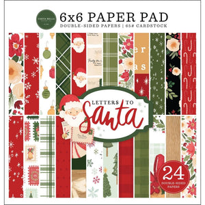 Scrapbooking  Carta Bella Letters to Santa Double-Sided Paper Pad 6"X6" 24/Pkg Paper Pad