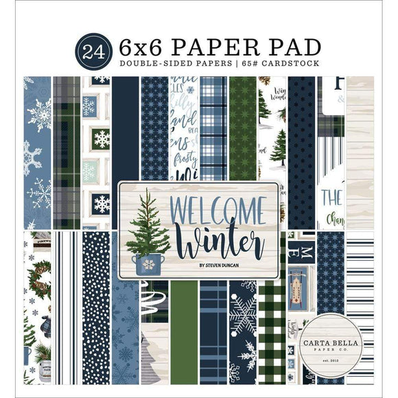 Scrapbooking  Carta Bella Welcome Winter Double-Sided Paper Pad 6