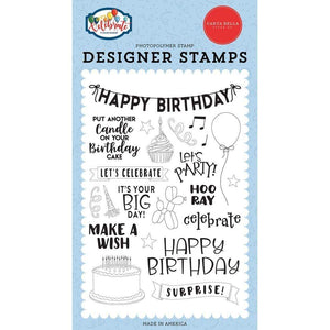 Scrapbooking  Carta Bella Stamps Birthday Surprise, Let's Celebrate Stamps