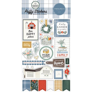 Scrapbooking  Carta Bella Farmhouse Summer Puffy Stickers stickers