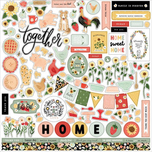 Scrapbooking  Carta Bella Homemade Cardstock Stickers 12"X12" Elements stickers