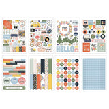 Scrapbooking  Carta Bella Sticker Book Here, There And Everywhere 16 page stickers