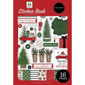 Scrapbooking  Carta Bella Sticker Book Home For Christmas 16pg stickers