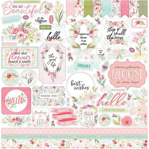 Scrapbooking  Flora No. 3 Cardstock Stickers 12"X12" Elements stickers