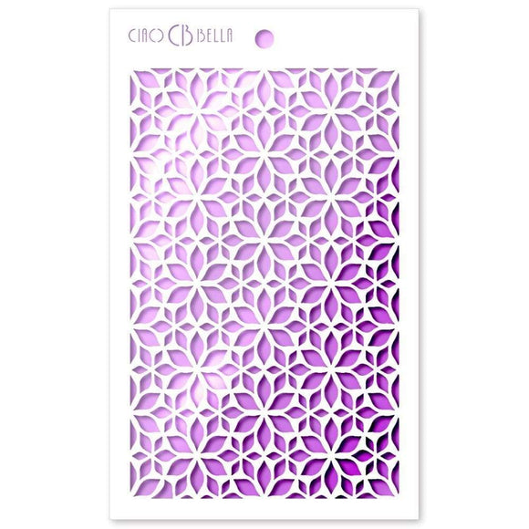 Scrapbooking  Ciao Bella Stencil Art Texture Stencil 5