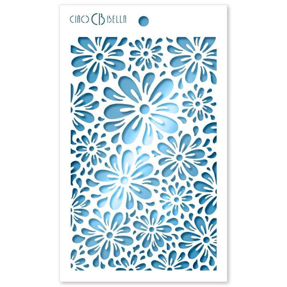 Scrapbooking  Ciao Bella Stencil Art Texture Stencil 5