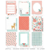 Scrapbooking  ***PREODER ***Cocoa Vanilla Joyful Pocket Cards 18pk cards