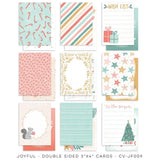 Scrapbooking  ***PREODER ***Cocoa Vanilla Joyful Pocket Cards 18pk cards