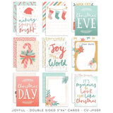 Scrapbooking  ***PREODER ***Cocoa Vanilla Joyful Pocket Cards 18pk cards
