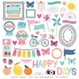 Scrapbooking  Cocoa Vanilla Happy Days – Die Cut Ephemera Ephemera