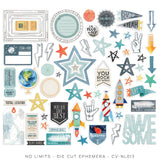 Scrapbooking  Cocoa Vanilla Studios No Limits Die Cut Ephemera 64pk ephemera